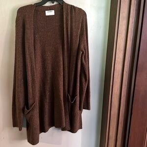Old navy brown speckled cardigan women’s size large